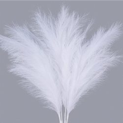 white color faux pampas grass